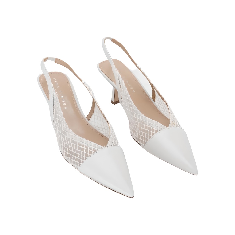Marc Fisher LTD Gipsi Slingback Pump Ivory Size 8